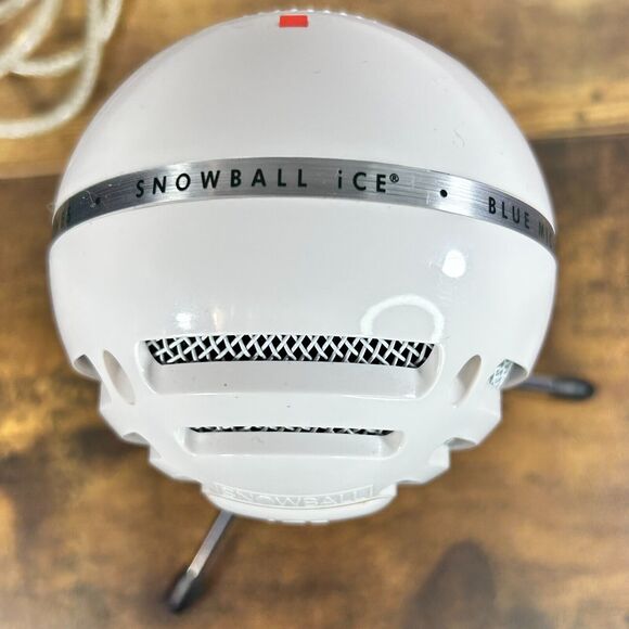 LOGITECH WHITE BLUE SNOWBALL ICE PLUG AND PLAY USB MICROPHONE - Picture 9 of 13